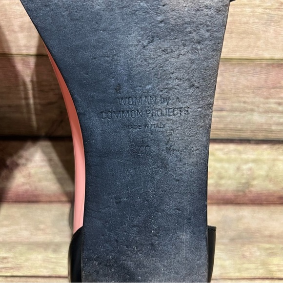 Women By Common Project Black Leather Ankle Strap Sandals - Picture 8 of 8